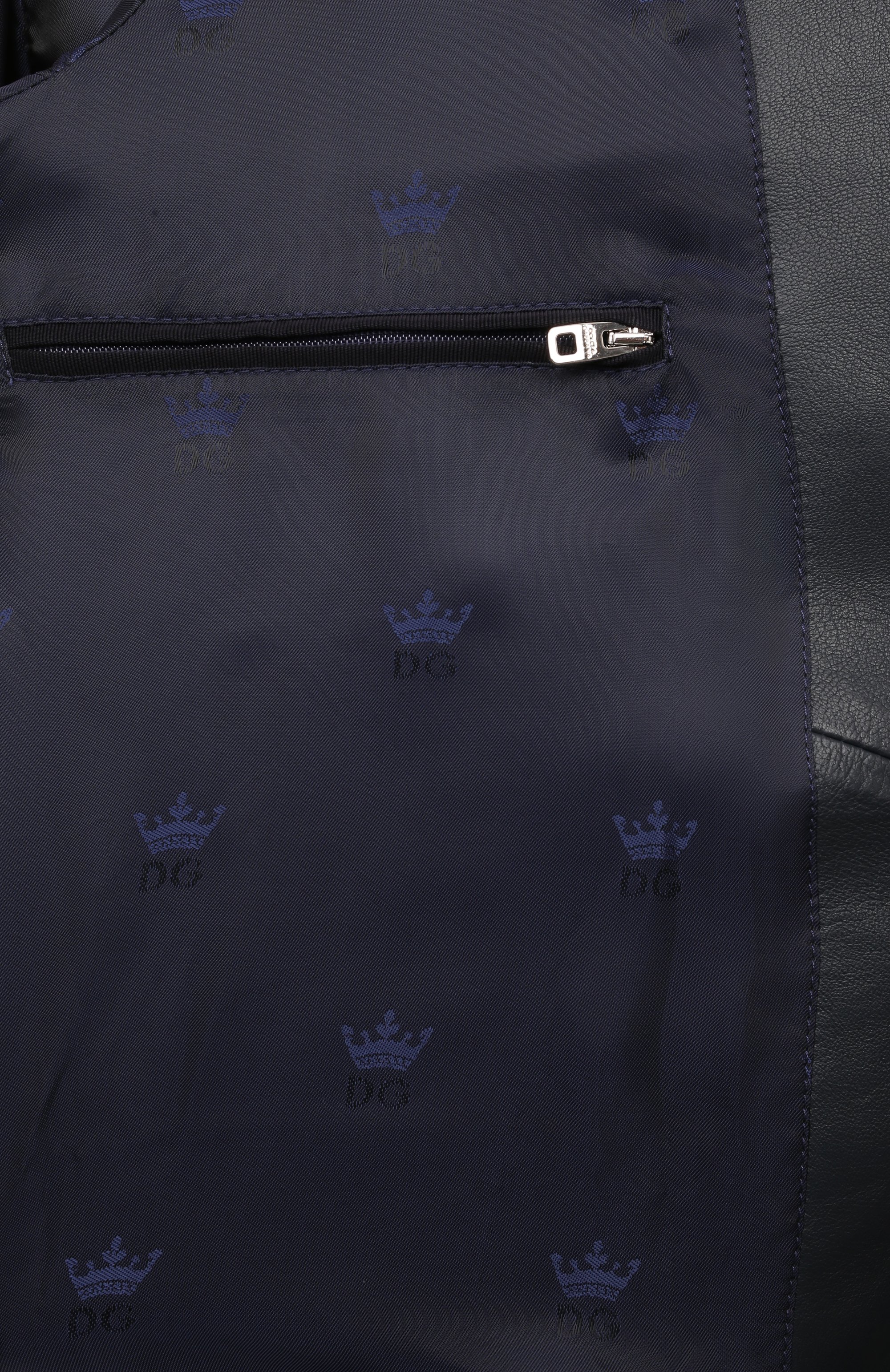 Кожаный бомбер DOLCE & GABBANA, арт. G9PB9L/FUL89, фото 6