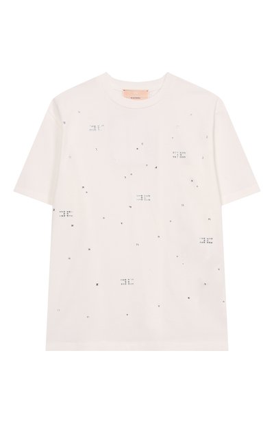 Хлопковая футболка ELISABETTA FRANCHI LA MIA BAMBINA, арт. EFTS2630/JE006