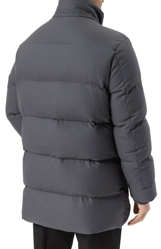 Кашемировый пуховик MVST M25.1MM.0012_ Серый  M25.1MM.0012_ Фото 6