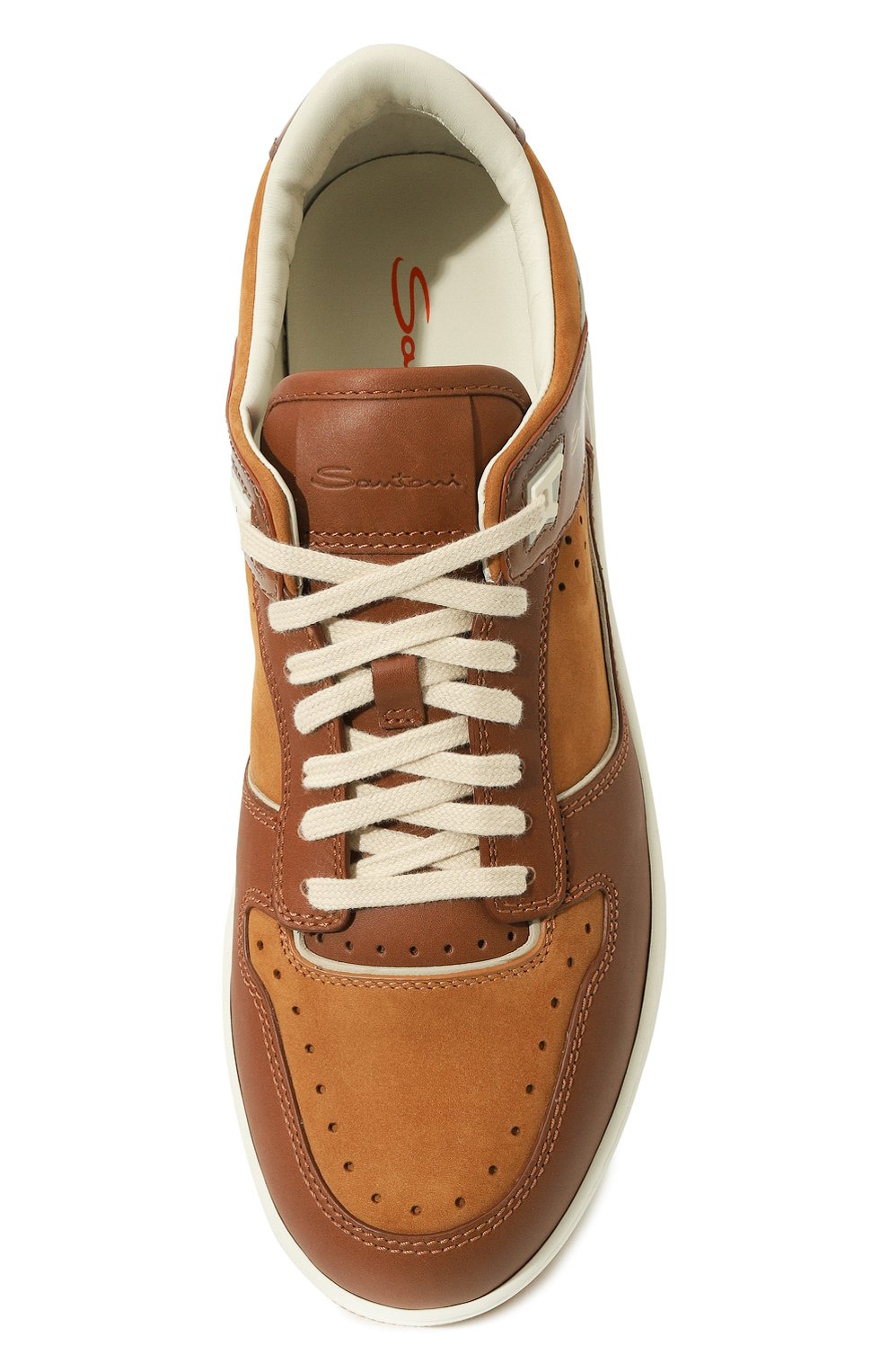 Кожаные кеды sneak-air SANTONI, арт. MBSG22000BAMGMUS, фото 6