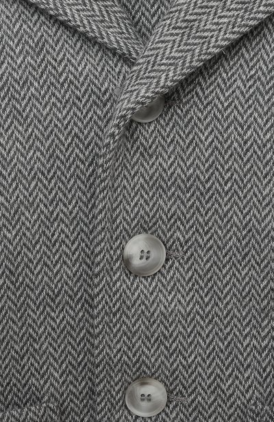 Хлопковый пиджак IL GUFO серого цвета по цене 11500 руб., арт. A22BF033M5031/24M-36M, фото 3 Хлопковый пиджак IL GUFO, арт. A22BF033M5031/24M-36M, фото 3