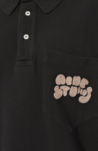 Хлопковое поло ACNE STUDIOS, арт. FN MN TSHI000425AA2, фото 5