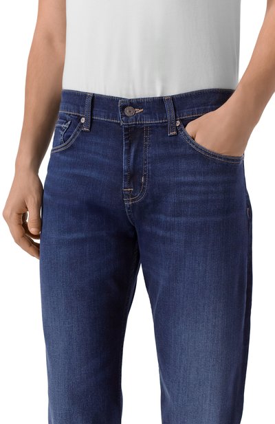 Джинсы standard 7 FOR ALL MANKIND темно-синего цвета по цене 31550 руб., арт. 7TE10B80-1C4, фото 5 Джинсы standard 7 FOR ALL MANKIND, арт. 7TE10B80-1C4, фото 5
