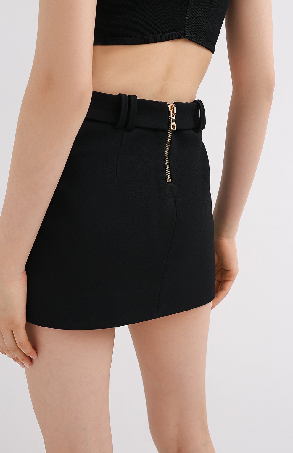 Шерстяная юбка BALMAIN, арт. UF14014/167L, фото 4