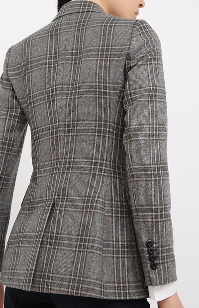 Жакет из кашемира и шелка LORO PIANA серого цвета по цене 499500 руб., арт. FAL2434, фото 4 Жакет из кашемира и шелка LORO PIANA, арт. FAL2434, фото 4