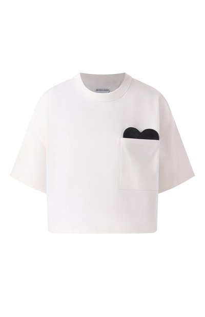 Женская хлопковая футболка BOTTEGA VENETA, арт. 817573/V4XI0