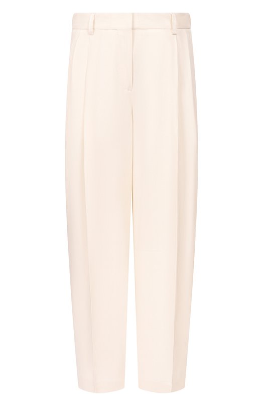 Брюки из вискозы TOTEME 252-WRB0289-FB0459 Кремовый 252-WRB0289-FB0459