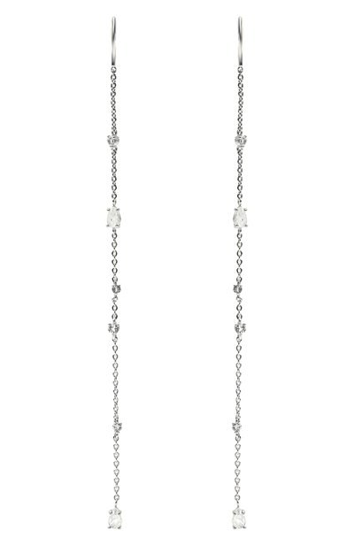 Женские серьги-цепочки с лунными камнями и топазами MOONKA, арт. wt-her-mns