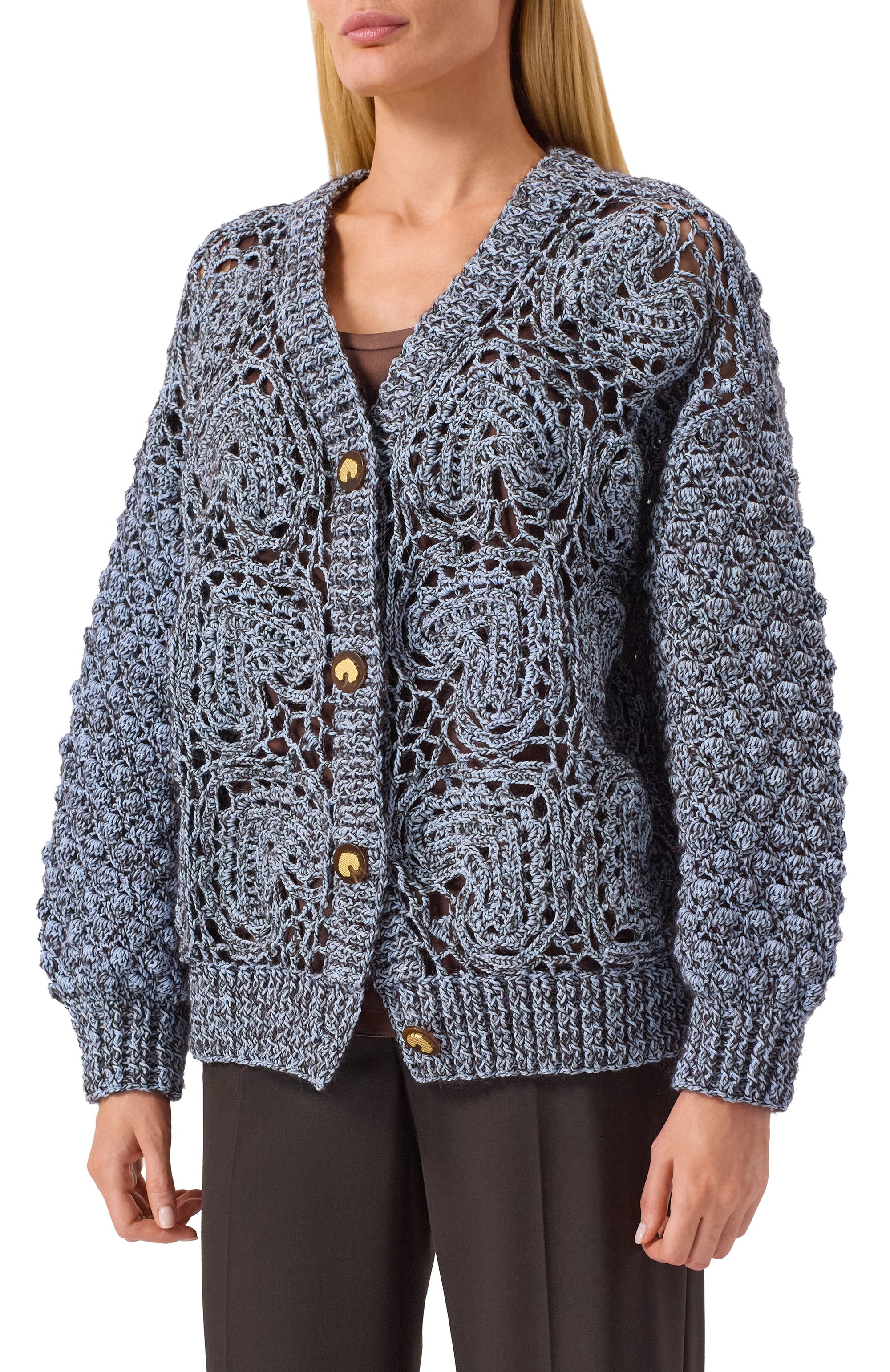 Кардиган из мохера и х�лопка AKHMADULLINA, арт. 1226.2KZ630/W412, фото 3