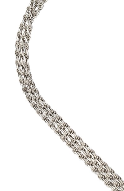 Колье BOTTEGA VENETA серебряного цвета по цене 399500 руб., арт. 814911/V721C, фото 4 Колье BOTTEGA VENETA, арт. 814911/V721C, фото 4