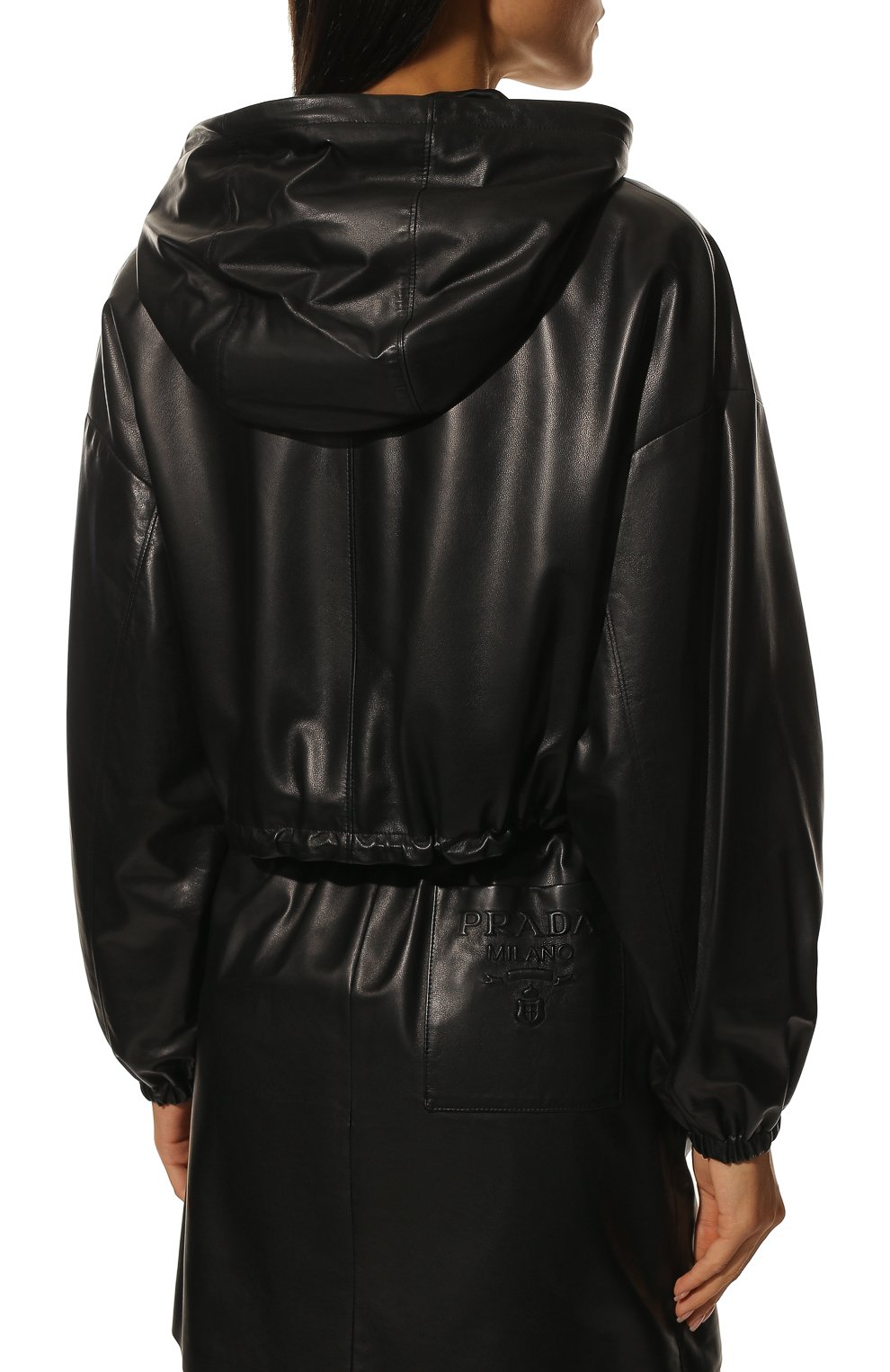 Кожаная куртка PRADA, арт. 58A102-08P-F0002, фото 4