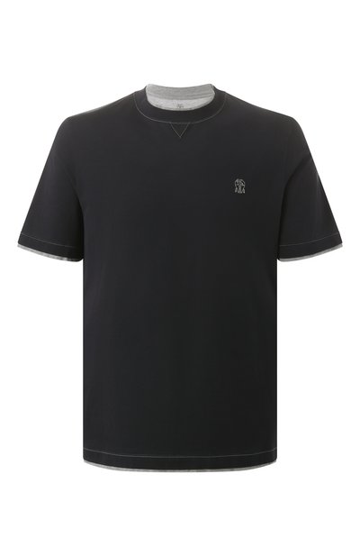 Мужская хлопковая футболка BRUNELLO CUCINELLI, арт. M0B137451G