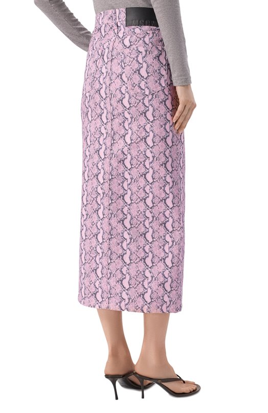 Джинсовая юбка MSGM 4042MDD14X 267356/267356 Розовый  4042MDD14X 267356/267356 Фото 4