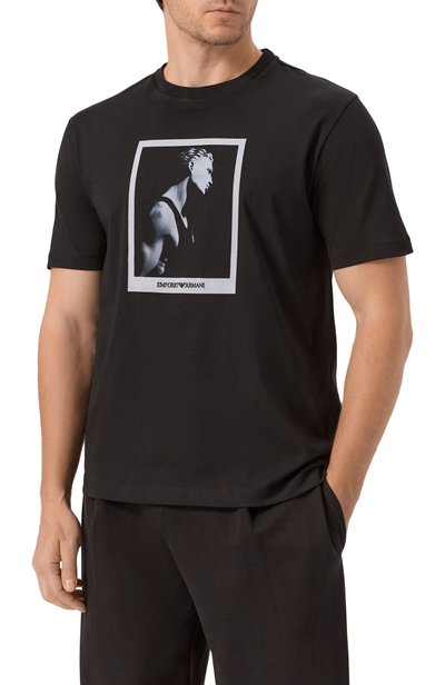 Хлопковая футболка EMPORIO ARMANI, арт. EM006931/AF23082, фото 3