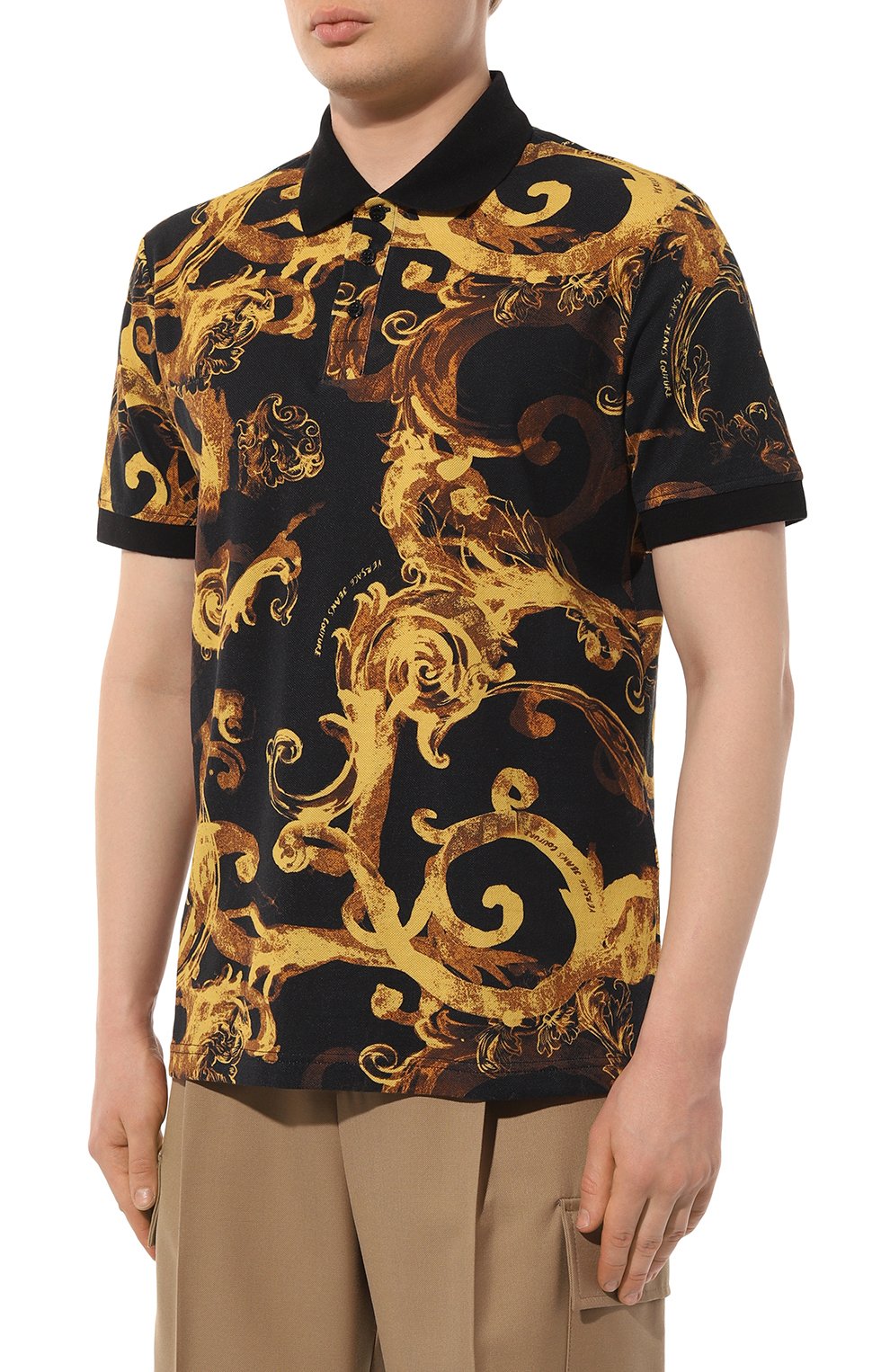 Хлопковое поло VERSACE JEANS COUTURE, арт. 76GAG6S0/JS286, фото 3