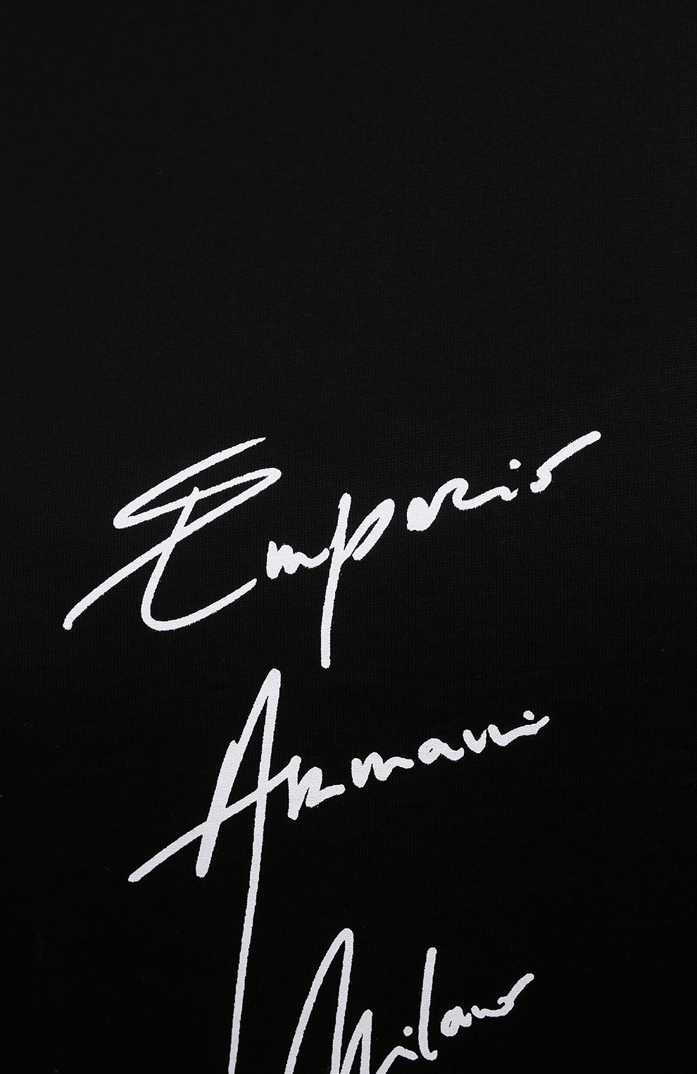 Хлопковая футболка EMPORIO ARMANI черного цвета по цене 11600 руб., арт. 3K2T7B/2J95Z, фото 5 Хлопковая футболка EMPORIO ARMANI, арт. 3K2T7B/2J95Z, фото 5
