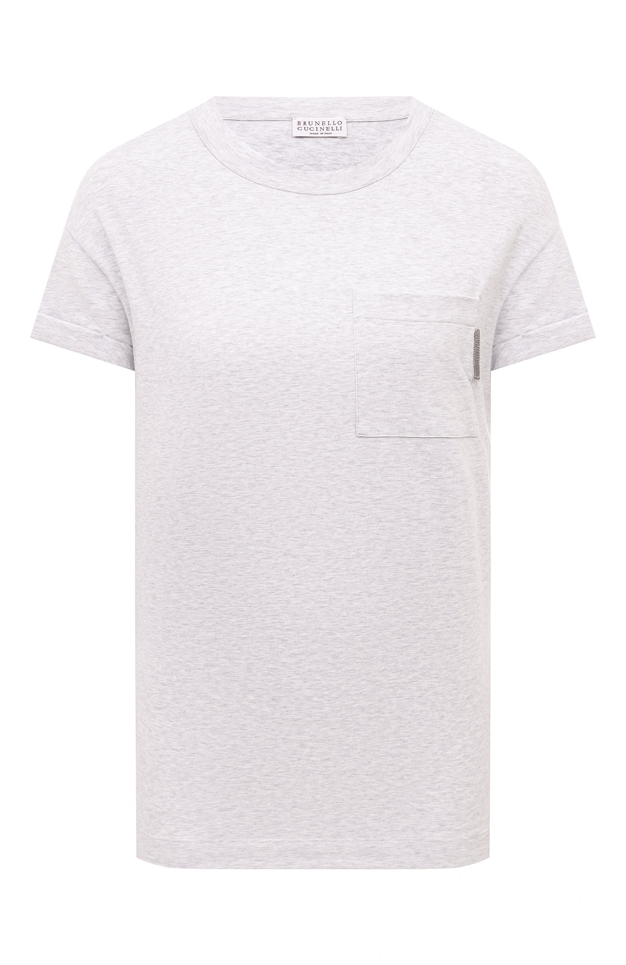 Хлопковая футболка BRUNELLO CUCINELLI, арт. M0T18BB300, фото 1
