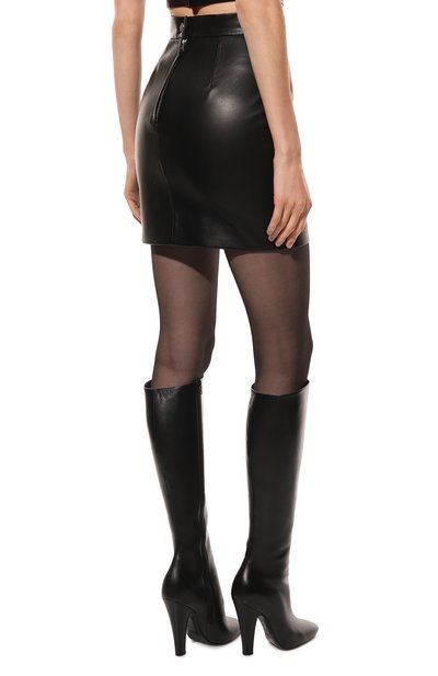 Кожаная юбка OLOLOL, арт. OLSKLT003/NP.900.EMB.LEO/S22, фото 4