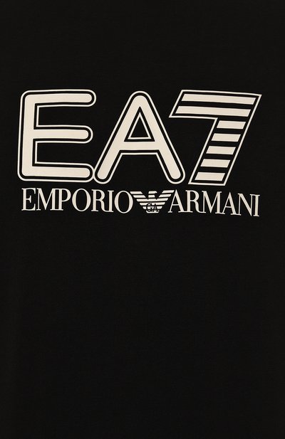 Хлопковая футболка EA7, арт. 6DPT62/PJVQZ/XL, фото 5