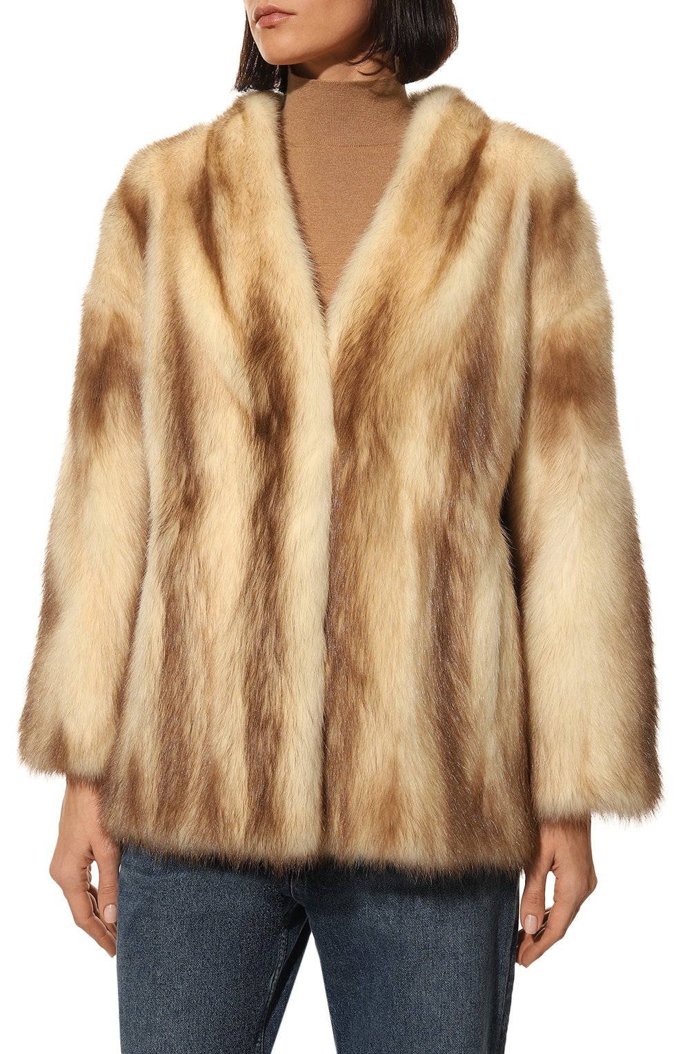 Шуба из меха хорька GIULIA GURMAN, арт. J34065, фото 3