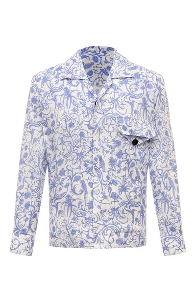 Мужская льняная рубашка KITON, арт. UMC030H08902