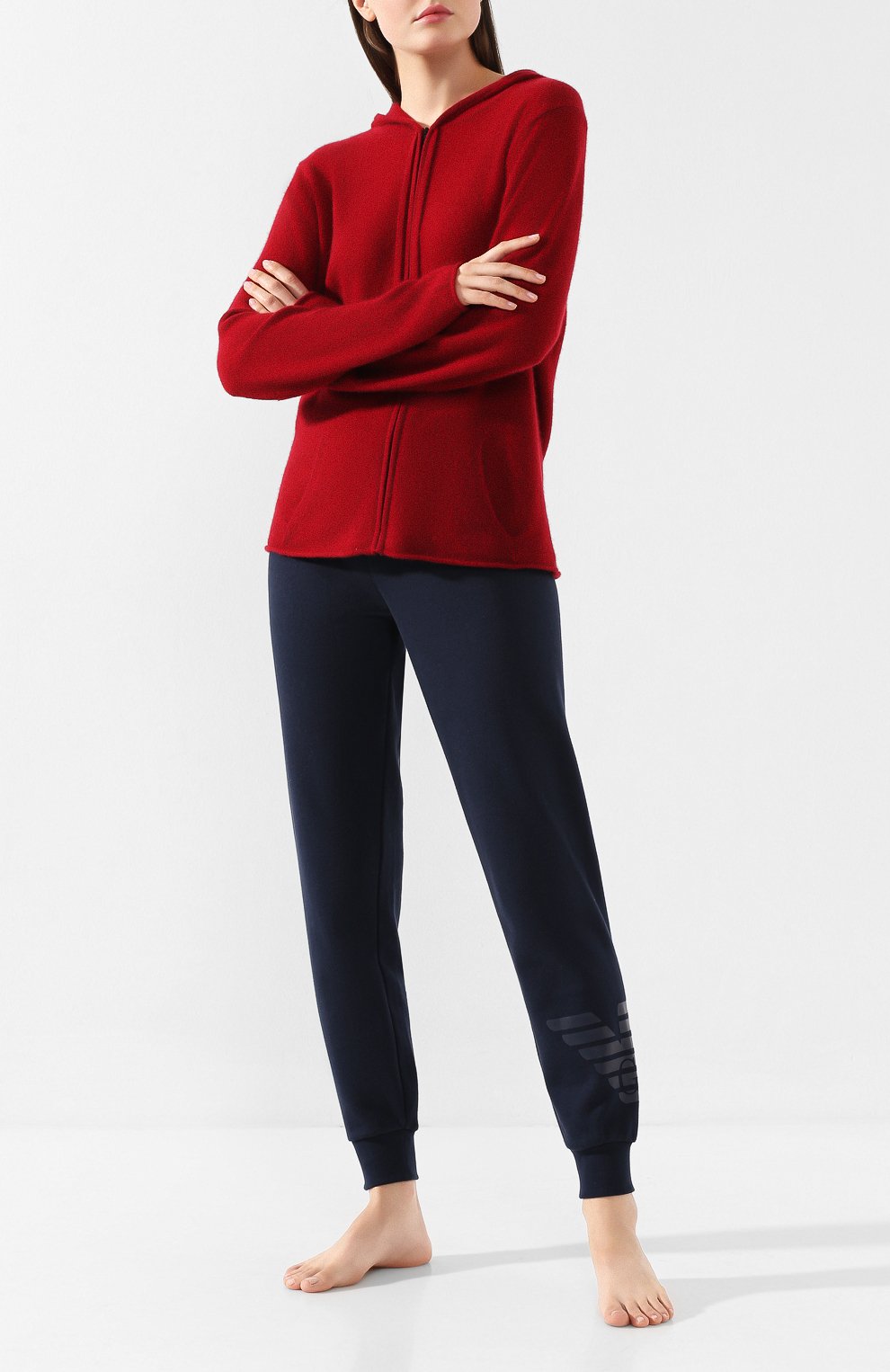 Хлопковые джоггеры EMPORIO ARMANI, арт. 163774/9A265, фото 2