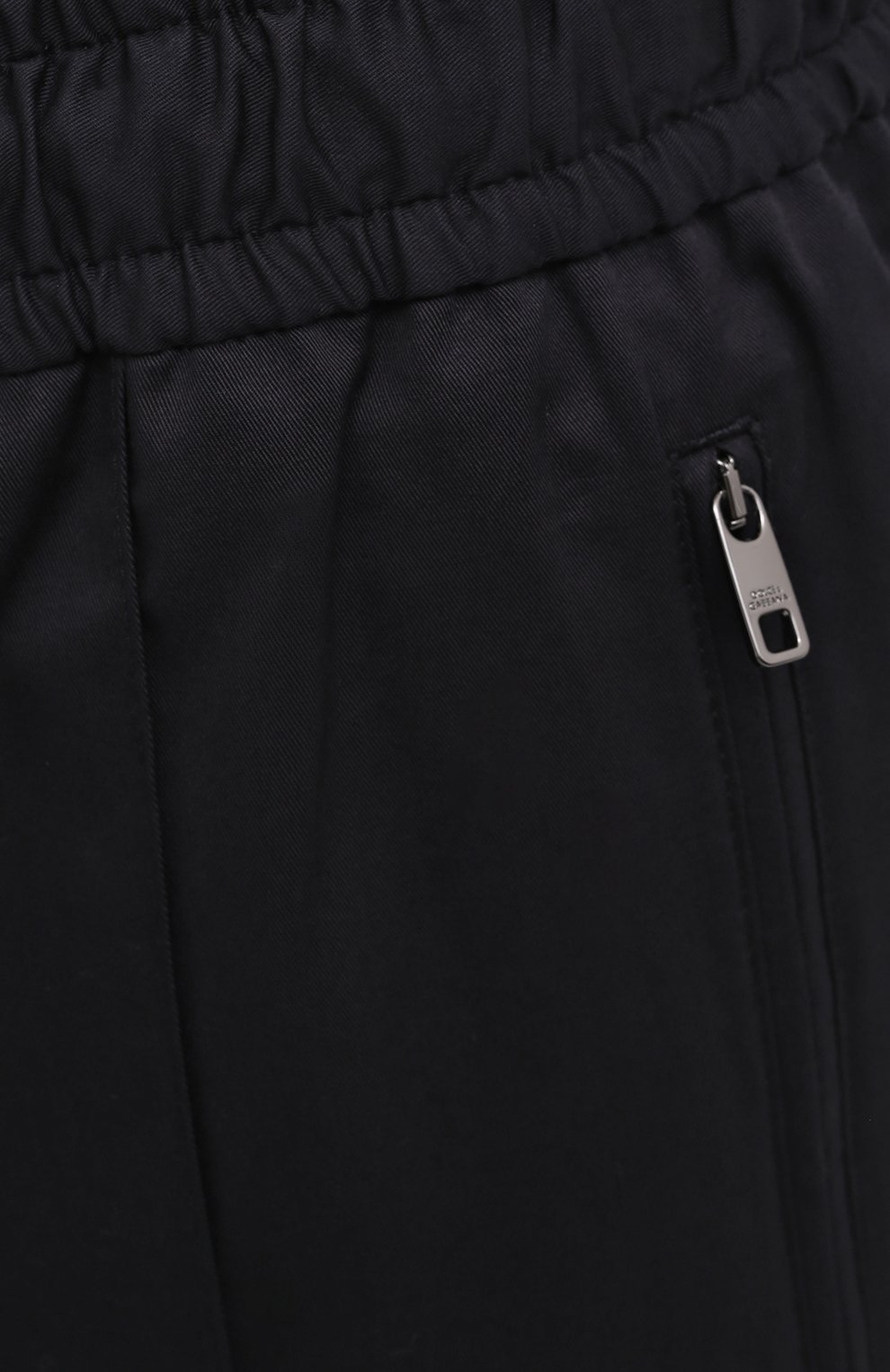 Хлопковые брюки DOLCE & GABBANA темно-синего цвета по цене 98950 руб., арт. GYACET/FUFJR, фото 5 Хлопковые брюки DOLCE & GABBANA, арт. GYACET/FUFJR, фото 5
