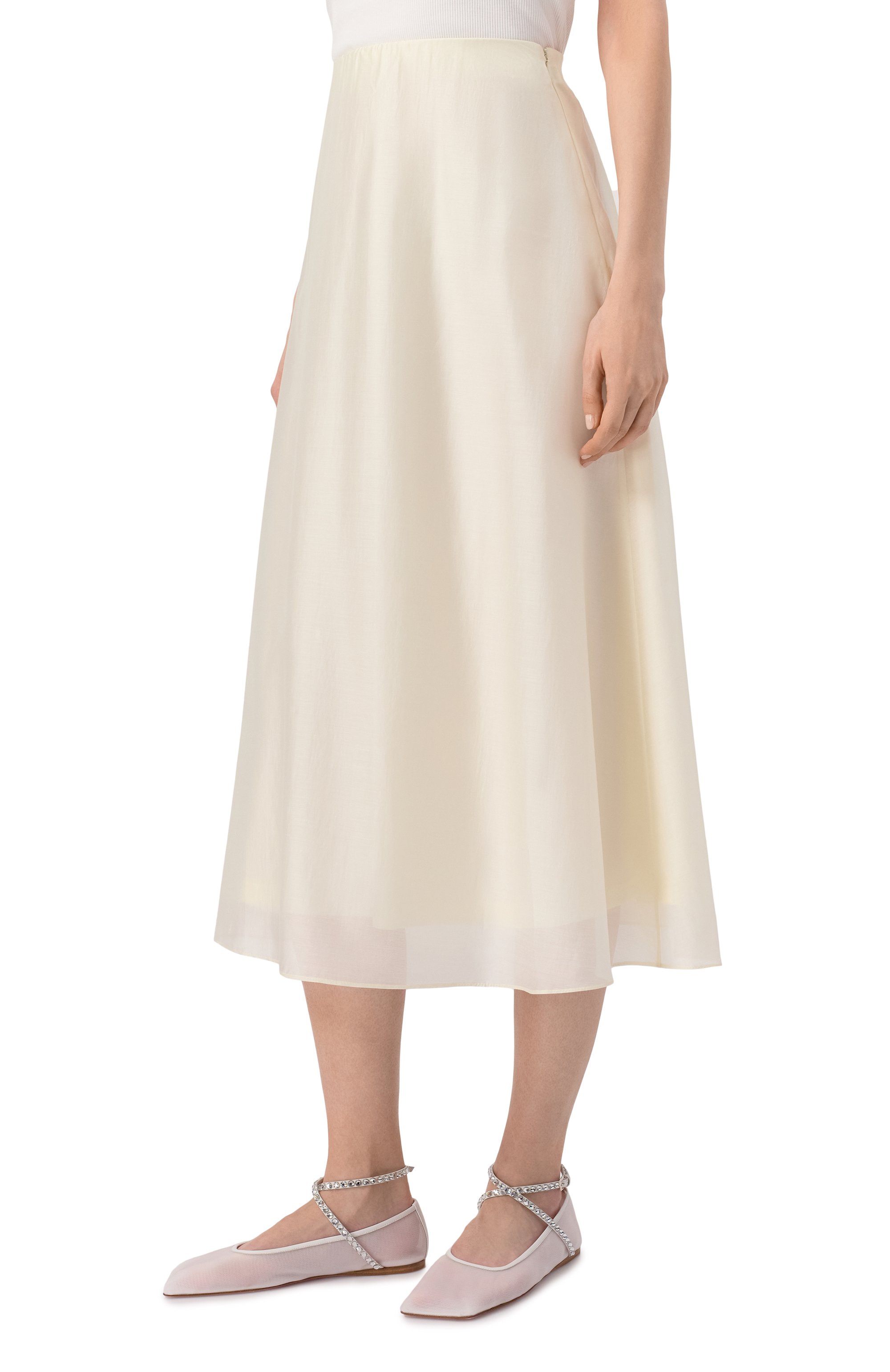 Юбка SEVEN LAB кремового цвета по цене 20580 руб., арт. SSY.01.110.354, фото 3 Юбка SEVEN LAB, арт. SSY.01.110.354, фото 3