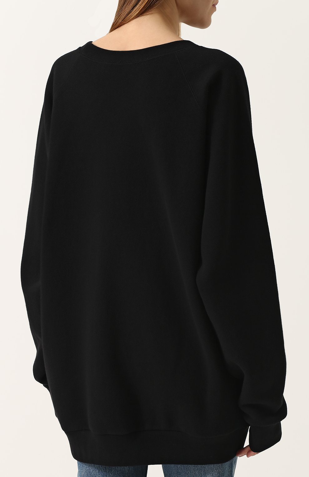 Хлопковый свитшот свободного кроя с вышивкой пайетками GUCCI, арт. 457924/X9D13, фото 4