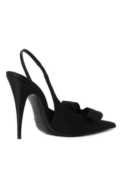 Текстильные туфли tea SAINT LAURENT черного цвета по цене 164000 руб., арт. A00197/AAGWS, фото 5 Текстильные туфли tea SAINT LAURENT, арт. A00197/AAGWS, фото 5
