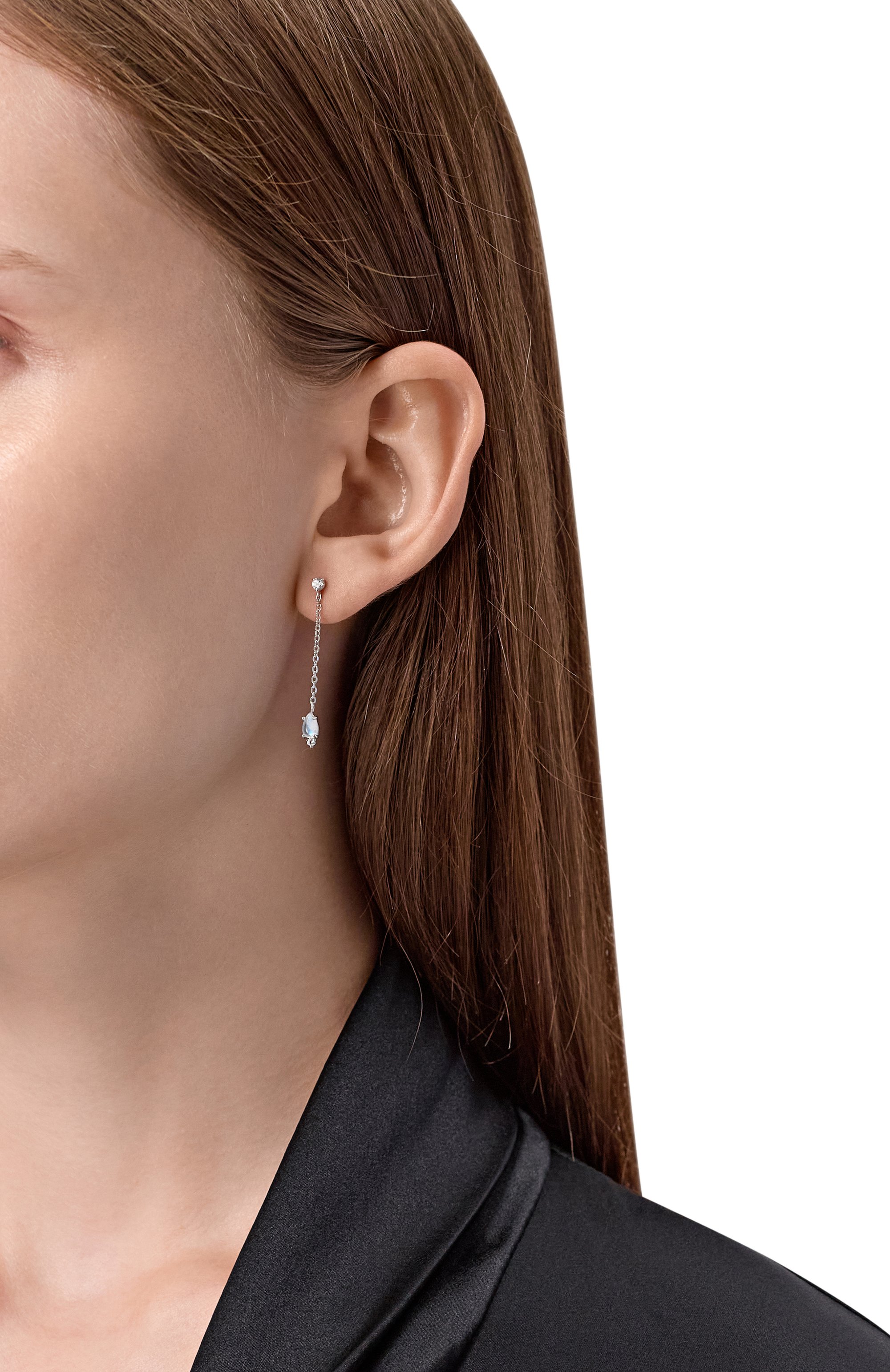 Серьги water с лунными камнями MOONKA, арт. wt-er-mns, фото 2