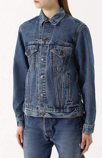 Джинсовая куртка свободного кроя с потертостями ICONS OF CALIFORNIA, арт. LVDTMEI_PS, фото 3