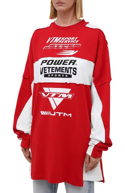 Хлопковый свитшот VETEMENTS, арт. UA52TR870R 1613/W, фото 3