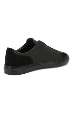 Мужские кожаные кеды HARRYS OF LONDON черного цвета, арт. JAUNTY TECH LEATHER/SUEDE | Фото 4 (Под�ошва: Плоская; Материал внутренний: Натуральная кожа; Статус проверки: Проверена категория; Материал утеплителя: Без утеплителя; Стили: Классический; Драгоценные камни: Проставлено; Материал сплава: Проставлено; Материал внешний: Натуральная кожа; Кросс-КТ: Низкие)