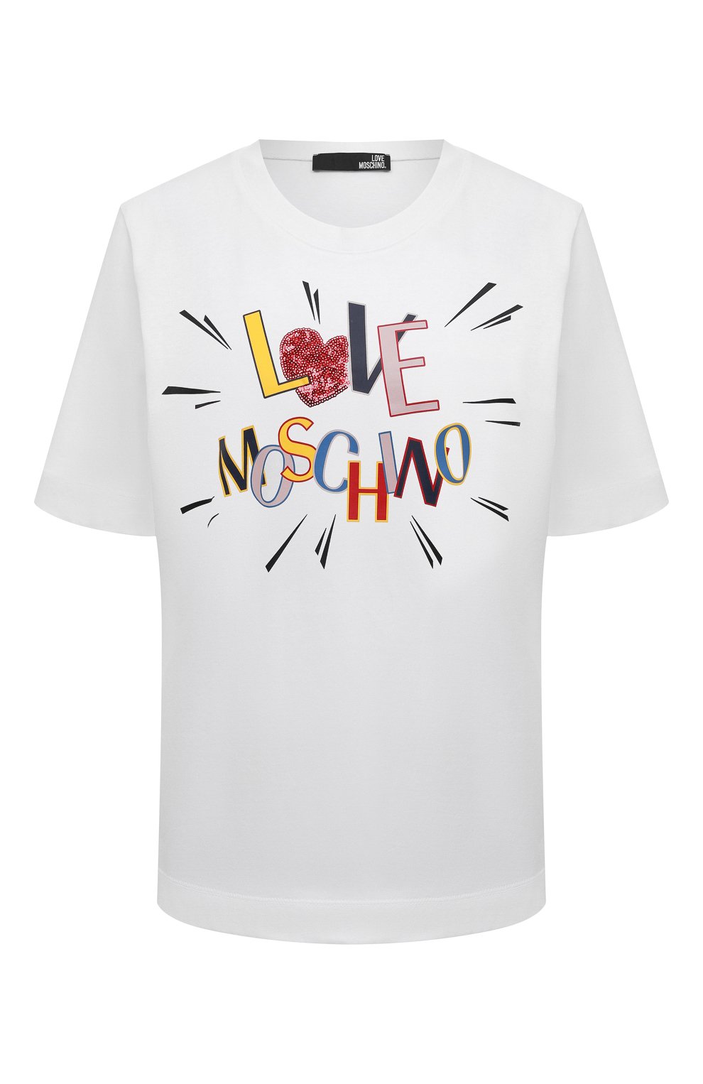 Хлопковая футболка MOSCHINO, арт. W 4 F15 3E M 3876/0UTLET AW22-23, фото 1
