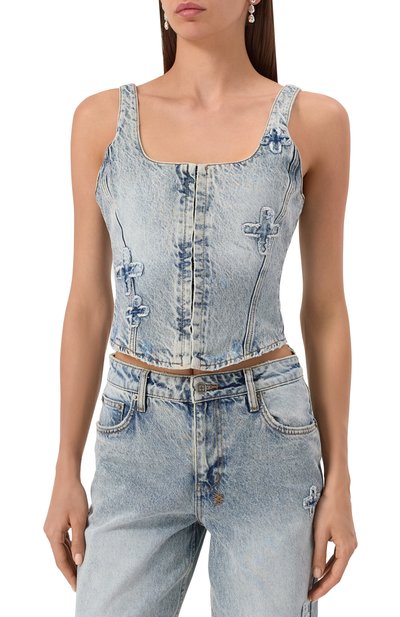 Джинсовый топ-корсет KSUBI, арт. WPS25FT002, фото 3