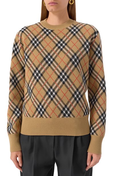 Шерстяной пуловер BURBERRY, арт. 8110514, фото 3