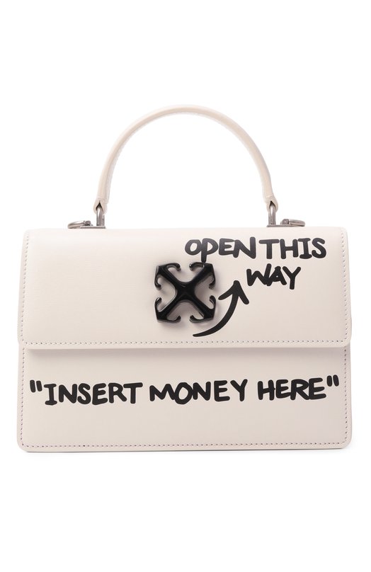 Сумка Jitney 1.4 Off-White 0WNP062C99LEA004 Кремовый 0WNP062C99LEA004