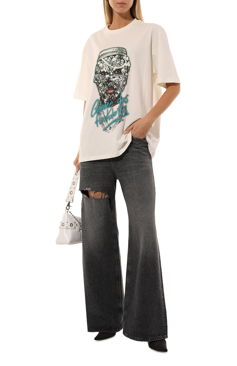 Хлопковая футболка COMME DES FUCKDOWN, арт. CFABW01182, фото 2