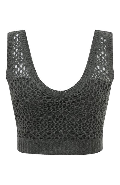 Женский топ изо льна и шелка BRUNELLO CUCINELLI, арт. MRA58B1366