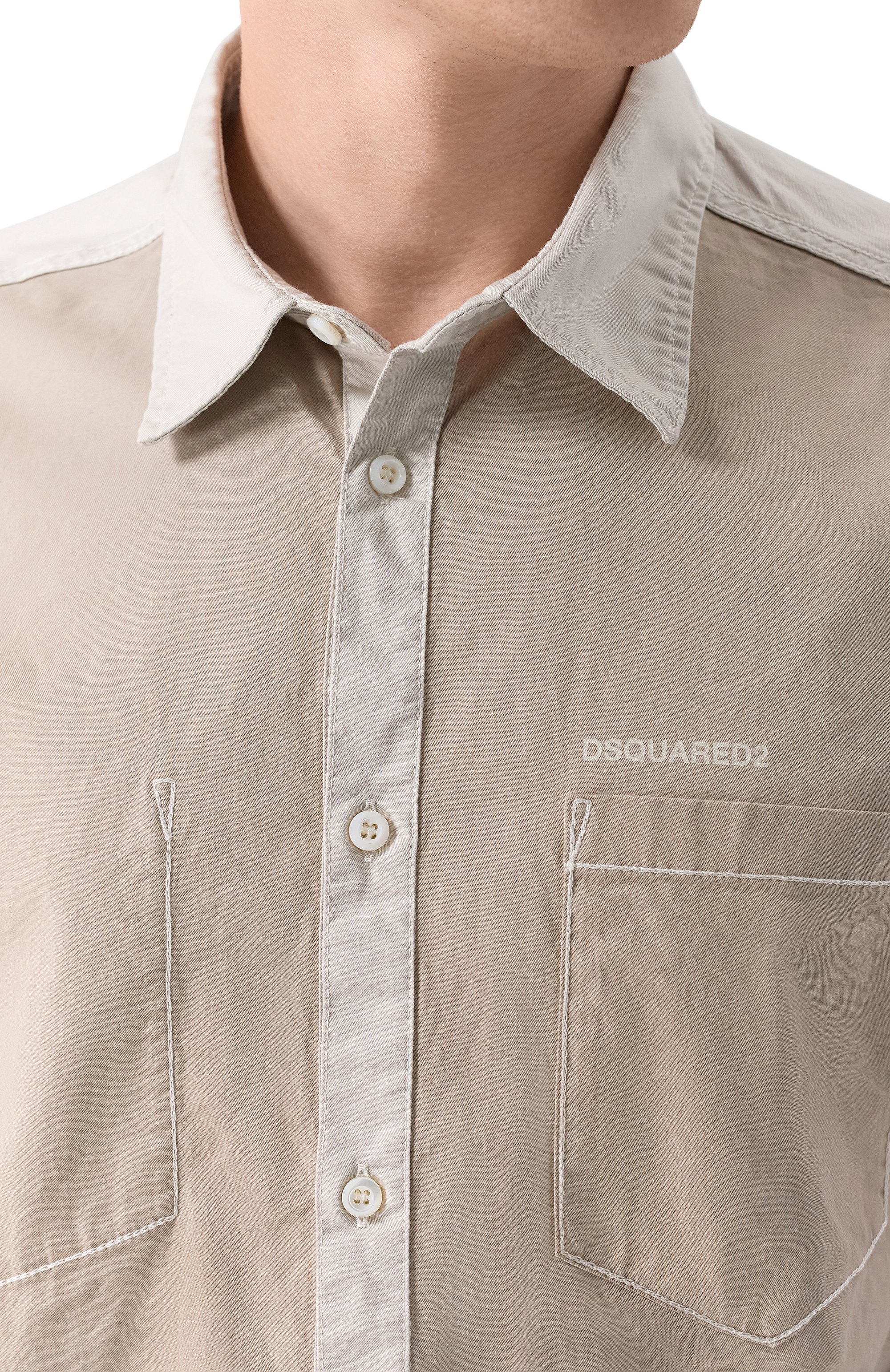 Хлопковая рубашка DSQUARED2, арт. S74DM0971/S35175, фото 5