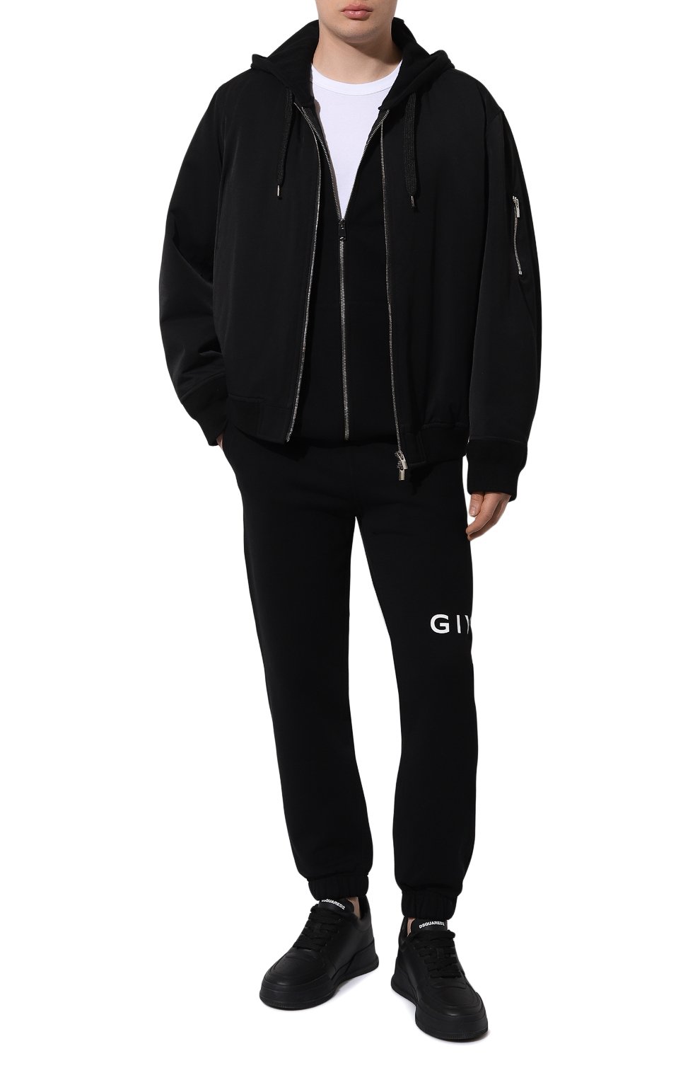 Хлопковые джоггеры GIVENCHY, арт. BM514M3YAC, фото 2