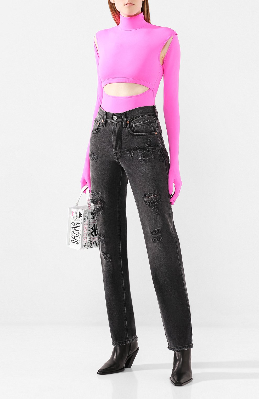 Боди VETEMENTS, арт. WAH20TR304/FLU0 PINK, фото 2