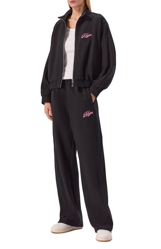Хлопковые брюки MSGM 4041MDP76/267126 Чёрный  4041MDP76/267126 Фото 2