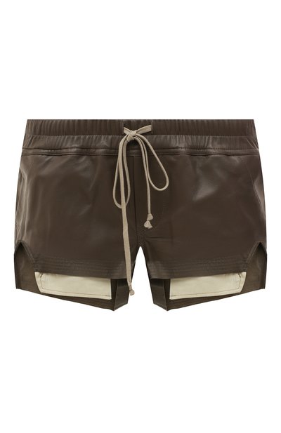 Женские кожаные шорты RICK OWENS, арт. R001B4355/LLP