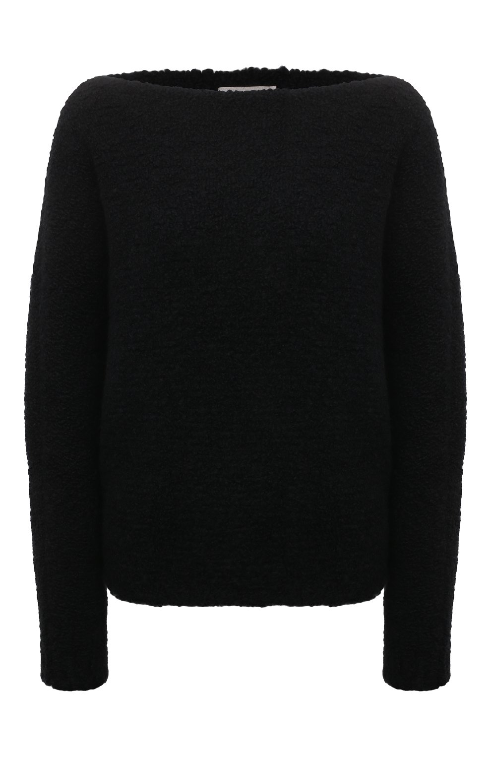 Свитер из кашемира и шелка SASHAVERSE черного цвета по цене 145000 руб., арт. KNTP012/Boucle/31949/W24, фото 1 Свитер из кашемира и шелка SASHAVERSE, арт. KNTP012/Boucle/31949/W24, фото 1
