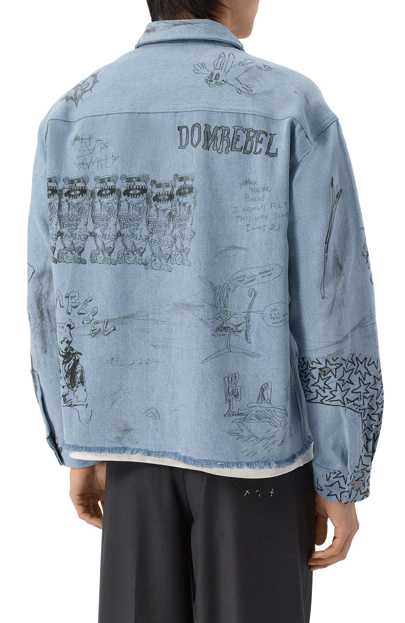 Джинсовая куртка DOMREBEL, арт. M SKETCHY/CR0PPED 0VERSHIRT, фото 4