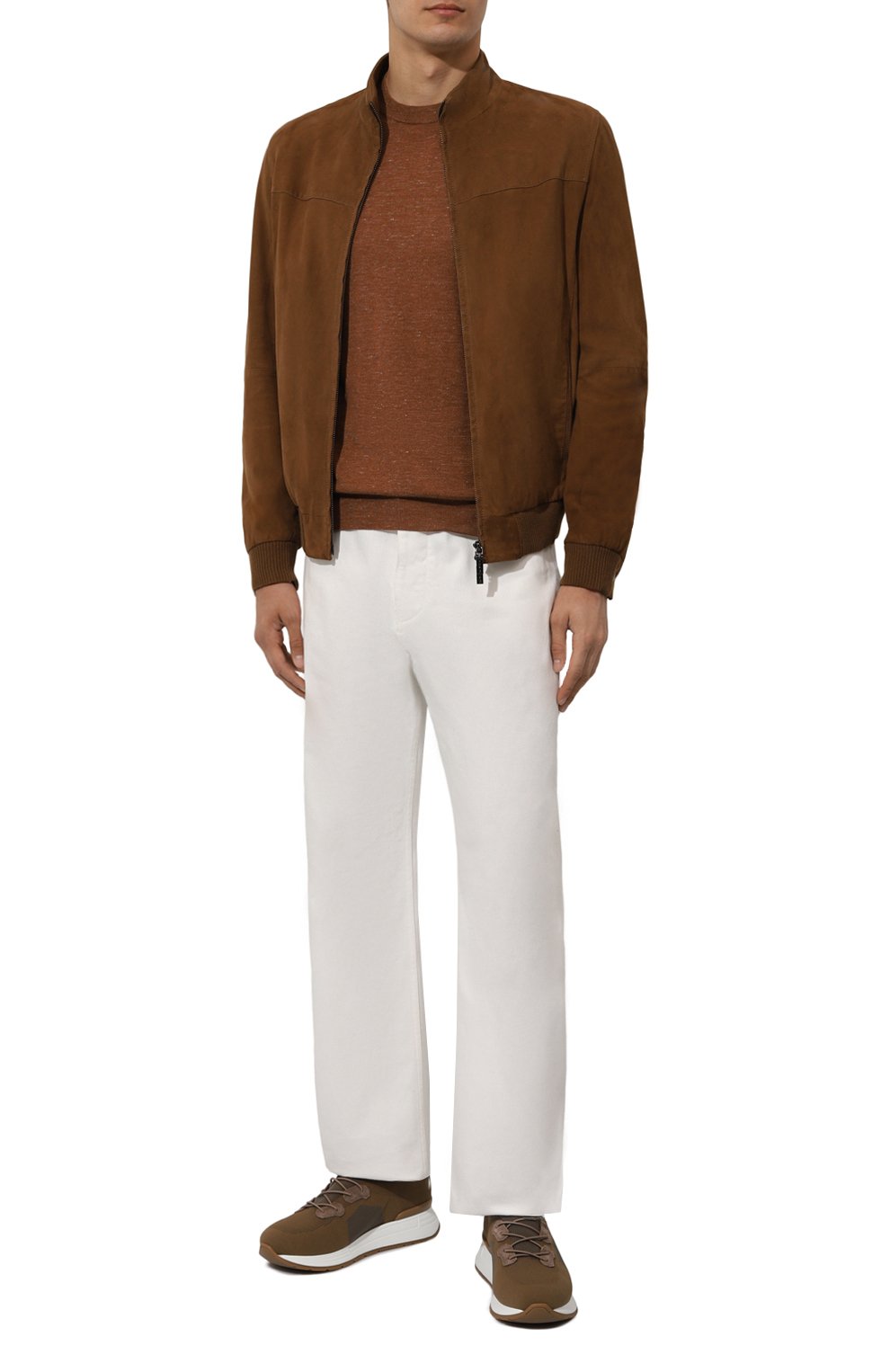 Текстильные кроссовки STEFANO RICCI коричневого цвета по цене 119500 руб., арт. UZ26EG2324/TSSDP, фото 2 Текстильные кроссовки STEFANO RICCI, арт. UZ26EG2324/TSSDP, фото 2