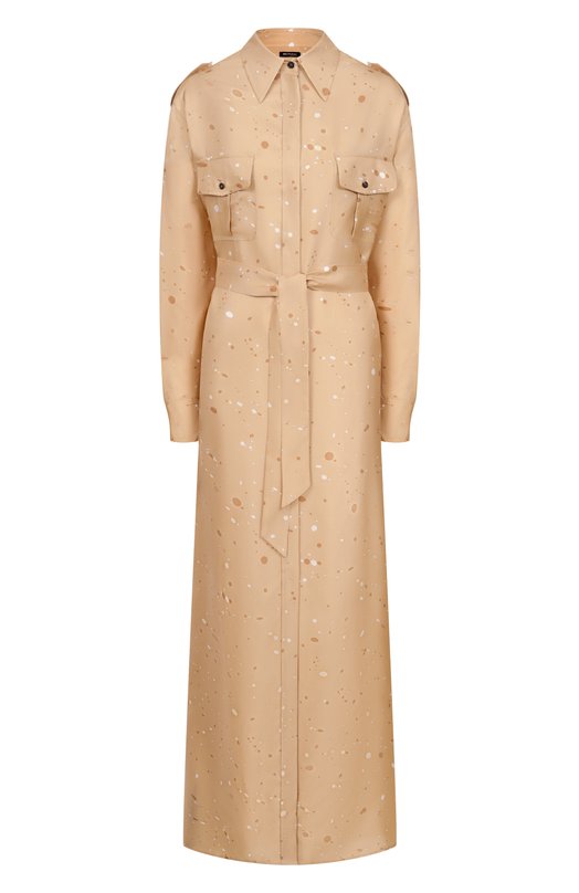 Шелковое платье Kiton D47321K0999G03 Бежевый D47321K0999G03