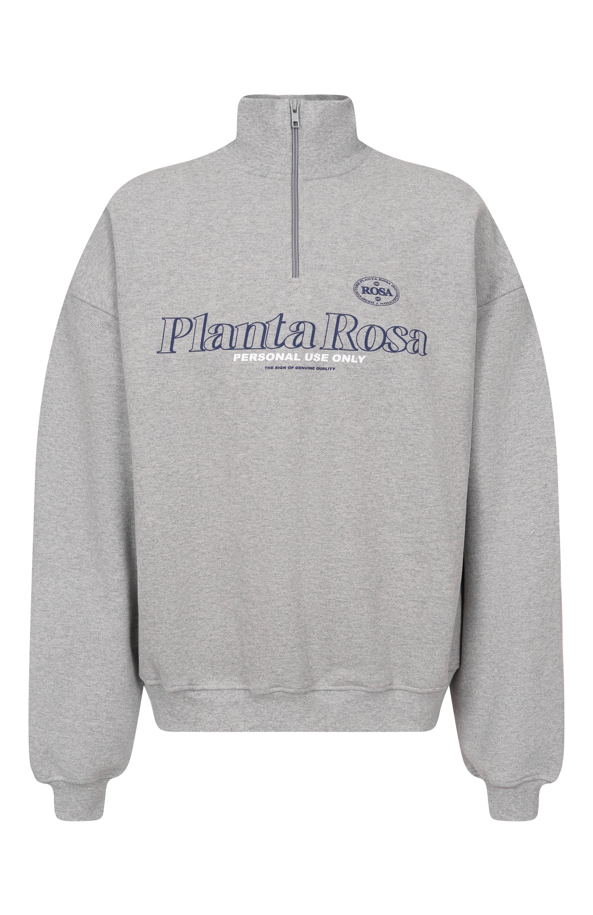 Хлопковый свитшот PLANTA ROSA, арт. PR/A1/GRIZZLE/470VELVET, фото 1